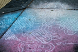 Chalk art by Colin Mason